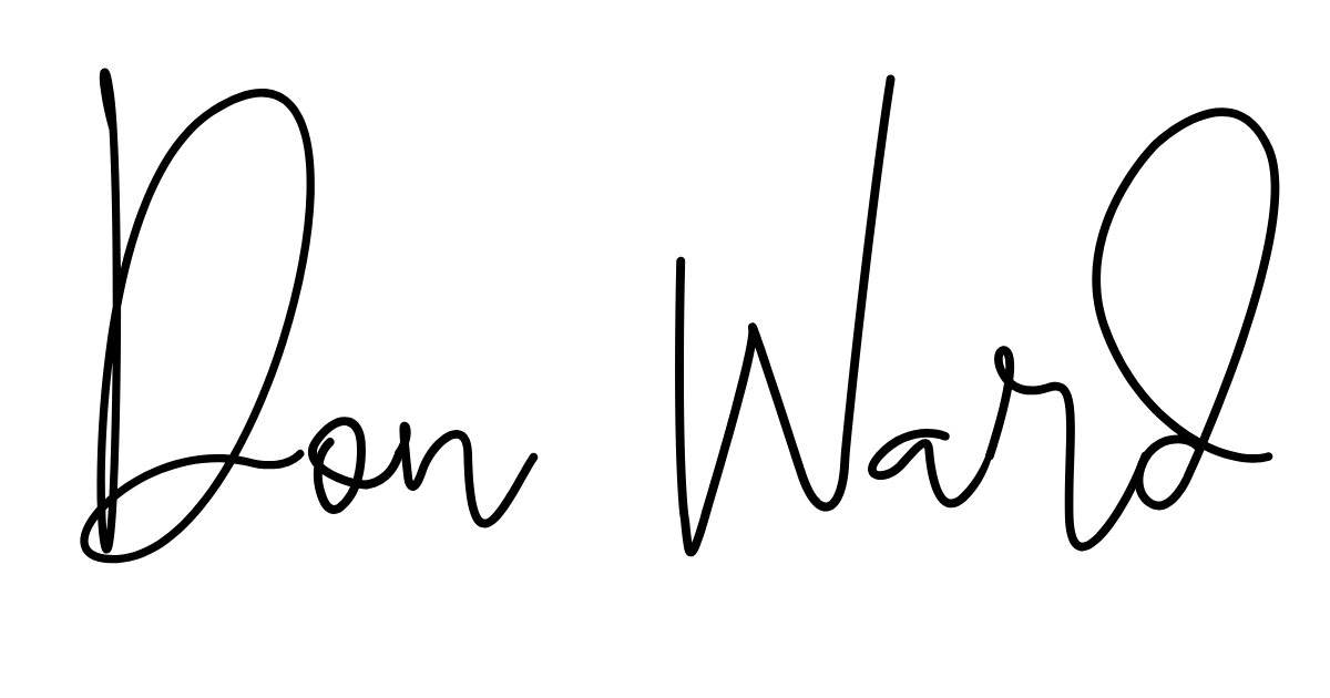 Don Ward signature